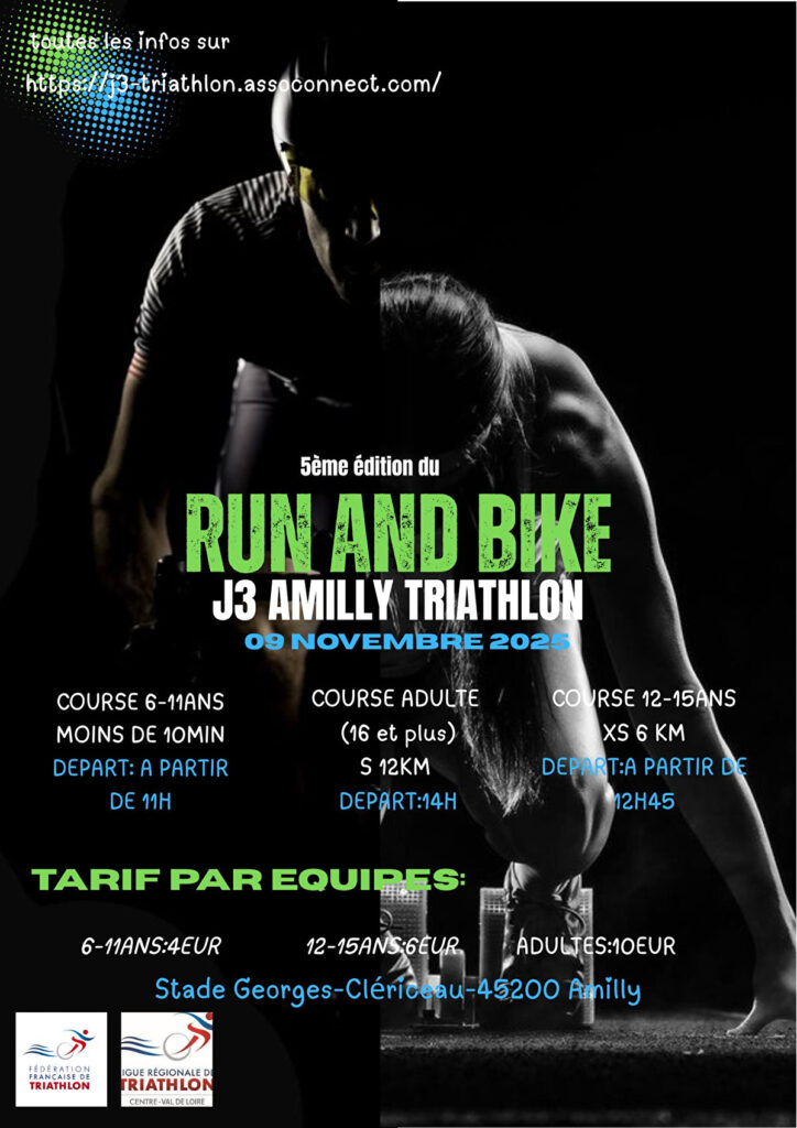 Affiche Bike & Run Amilly 2025